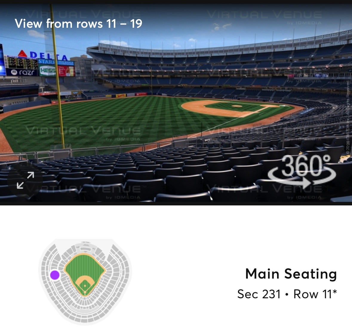 Four Yankee Tickets vs Los Angeles Angels - Wed, June 18th plus swag