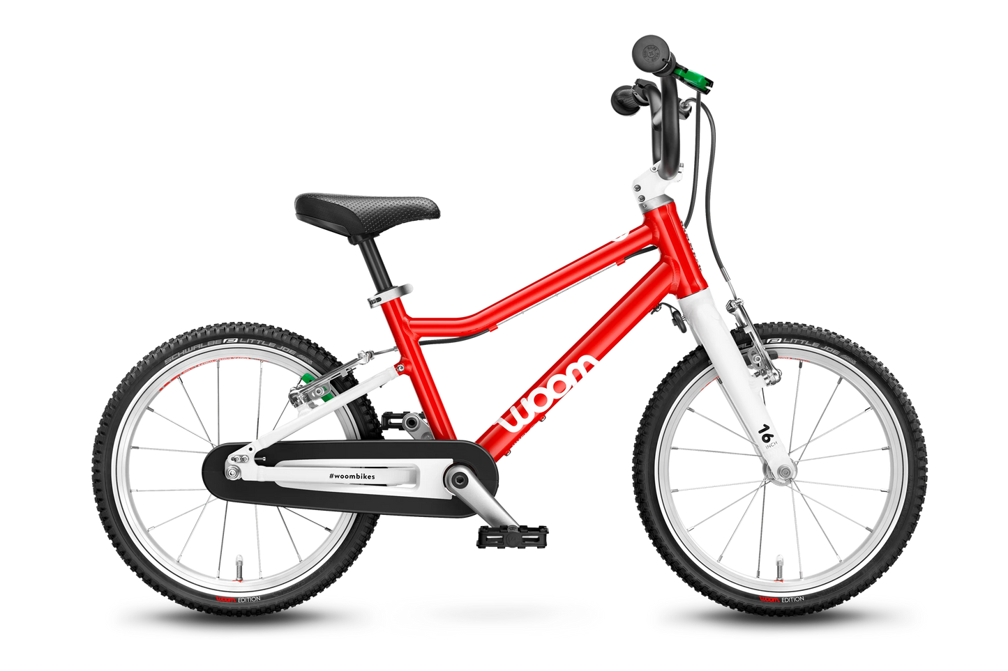 Woom 3 Ultralight 16" Red Bike and Helmet